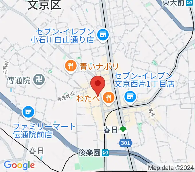 アルトフィールド音楽教室の地図