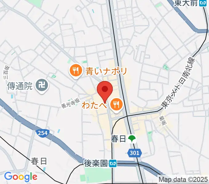 アルトフィールド音楽教室の地図