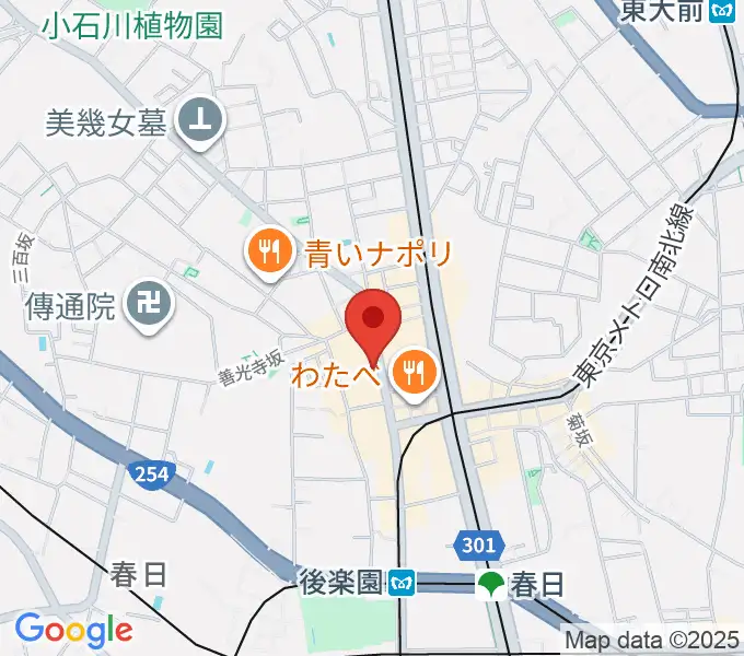 アルトフィールド音楽教室の地図