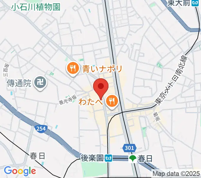 アルトフィールド音楽教室の地図