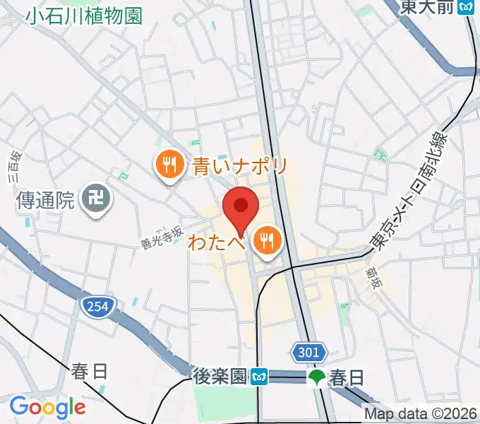 アルトフィールド音楽教室の地図