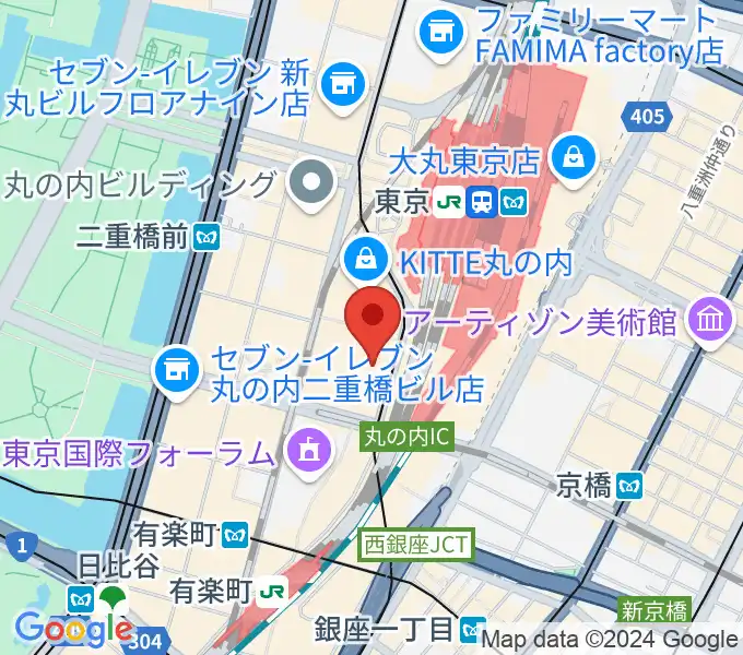 東京丸の内コットンクラブの地図