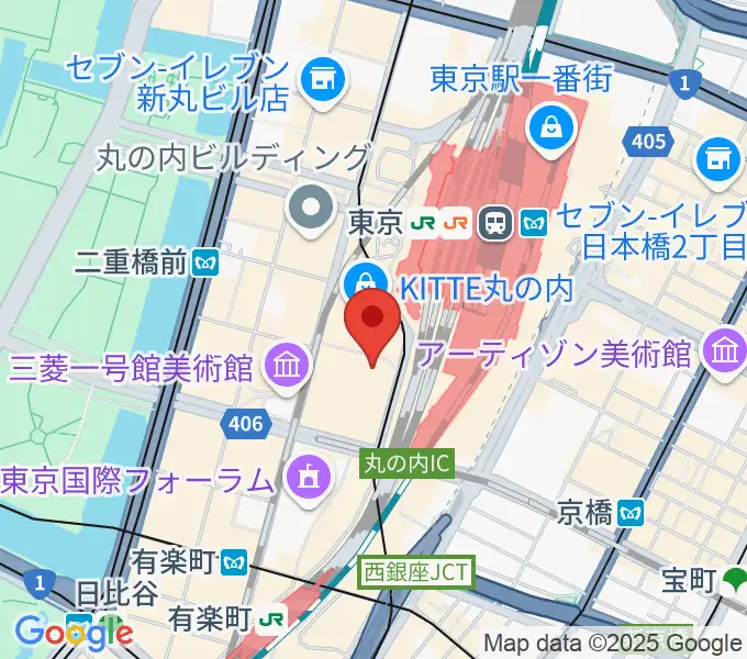 東京丸の内コットンクラブの地図
