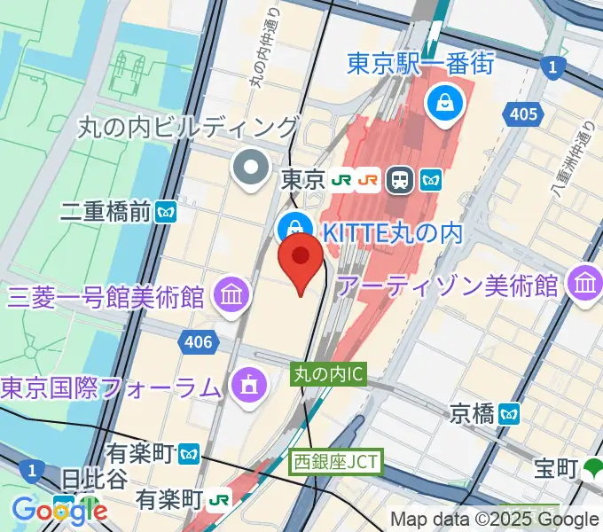 東京丸の内コットンクラブの地図