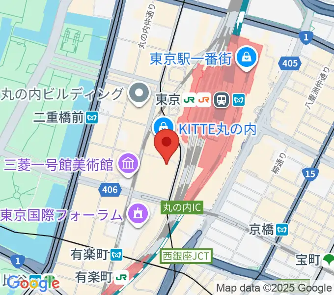 東京丸の内コットンクラブの地図