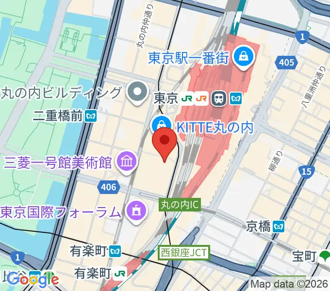 東京丸の内コットンクラブの地図