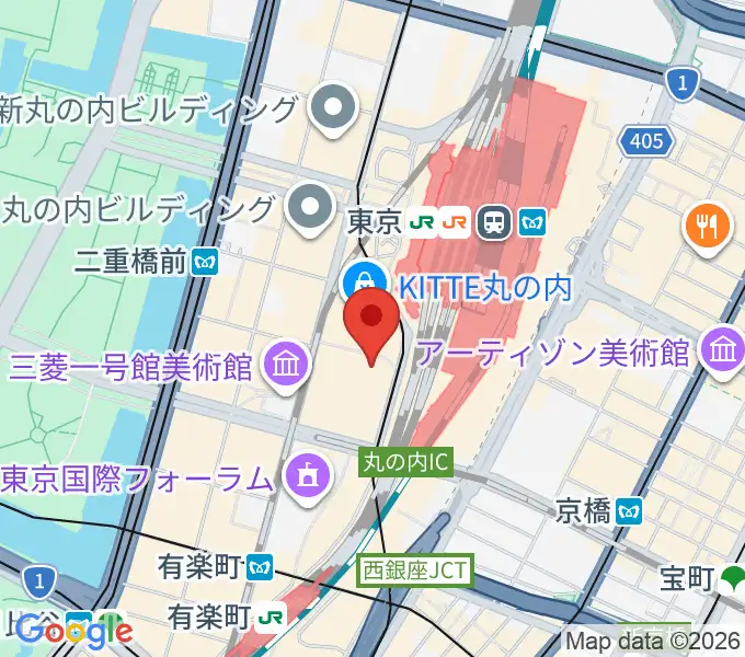 東京丸の内コットンクラブの地図