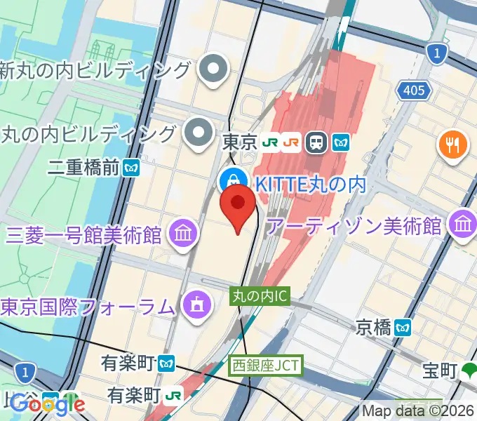 東京丸の内コットンクラブの地図