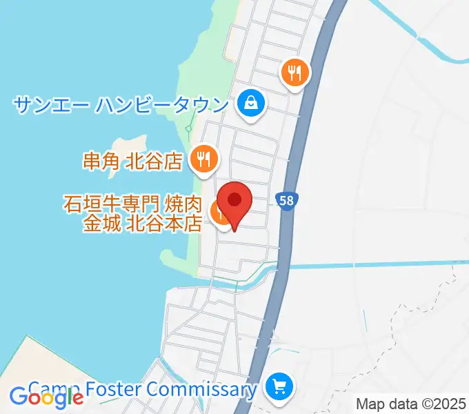 南国ピアノスタジオの地図