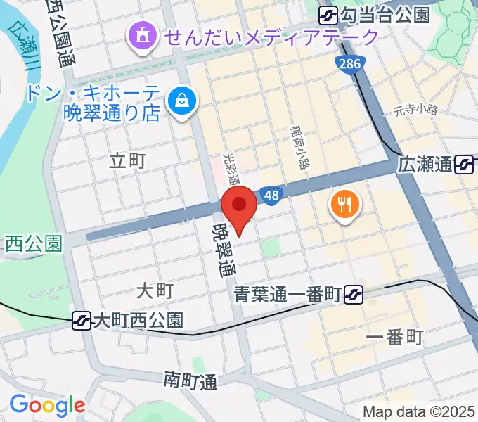 ケーズスタジオの地図