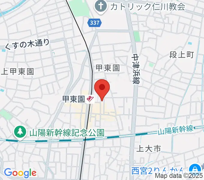 BASS ON TOP 甲東園店の地図