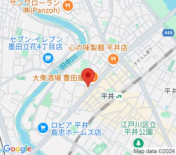 ギター工房タンジェリンの地図