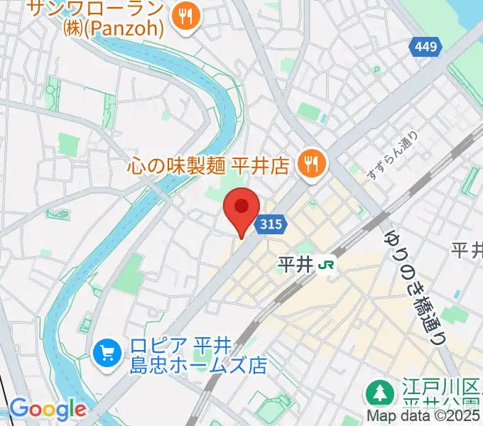 ギター工房タンジェリンの地図