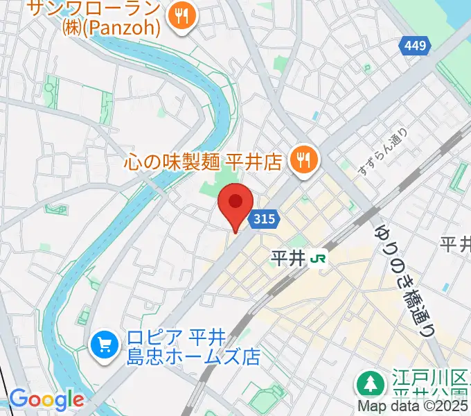 ギター工房タンジェリンの地図
