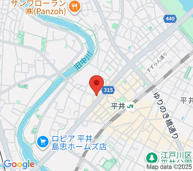 ギター工房タンジェリンの地図