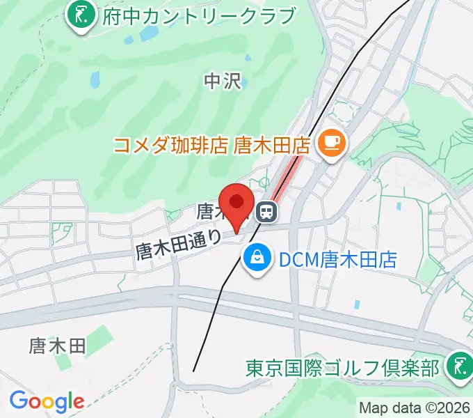 唐木田キッチンティスの地図
