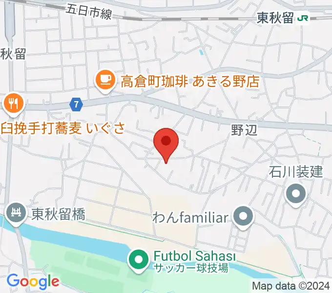 まがりギター教室の地図