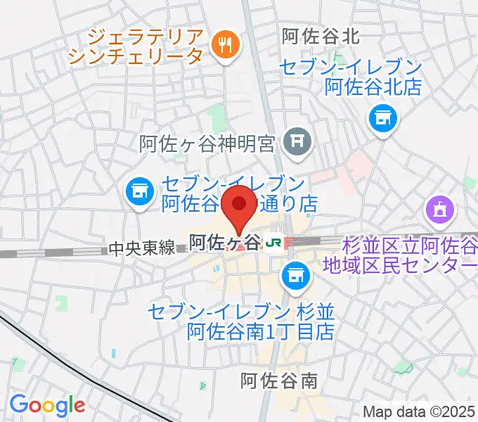 阿佐ヶ谷Yellow Visionの地図
