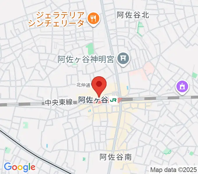 阿佐ヶ谷Yellow Visionの地図