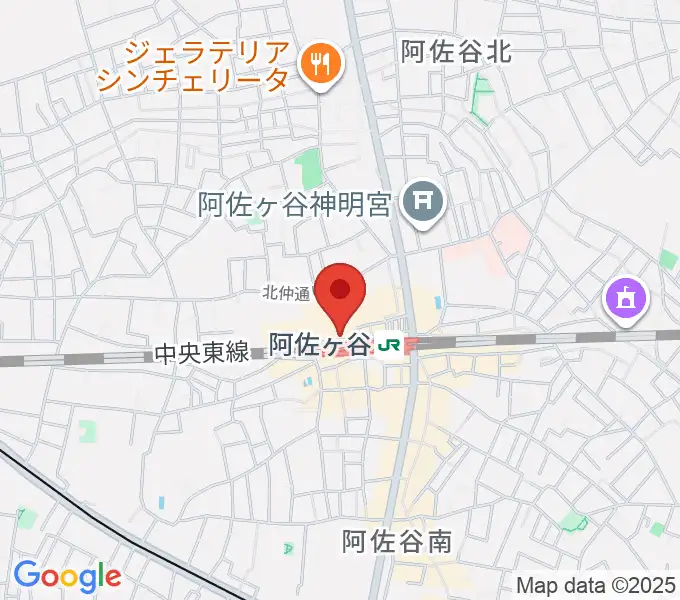 阿佐ヶ谷Yellow Visionの地図