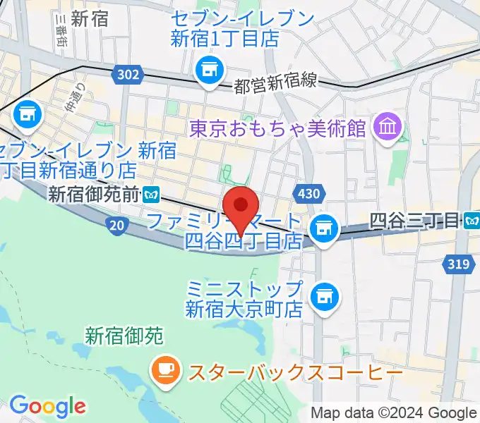 マエストローラ音楽院の地図