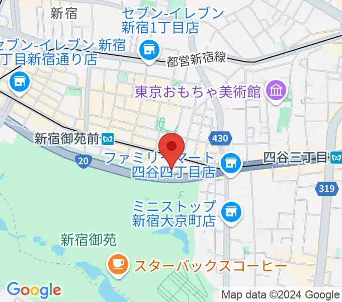 マエストローラ音楽院の地図