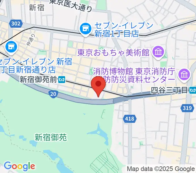 マエストローラ音楽院の地図