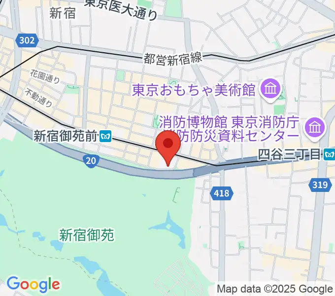 マエストローラ音楽院の地図