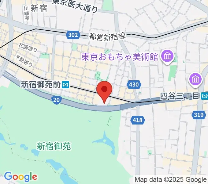 マエストローラ音楽院の地図