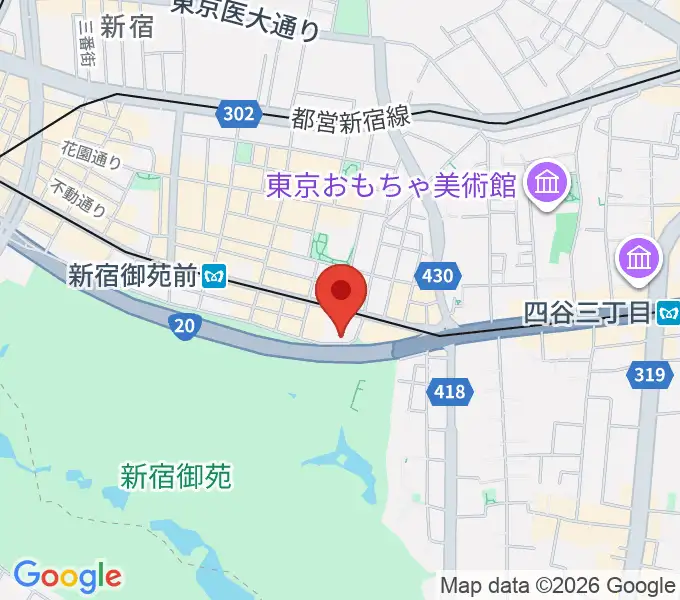 マエストローラ音楽院の地図