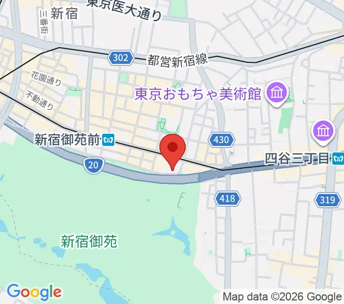 マエストローラ音楽院の地図