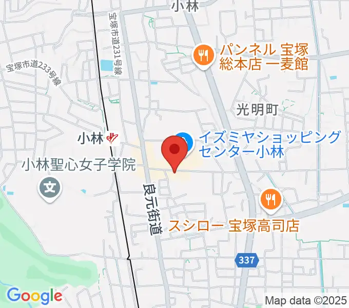 レイドバックミュージックスクールの地図