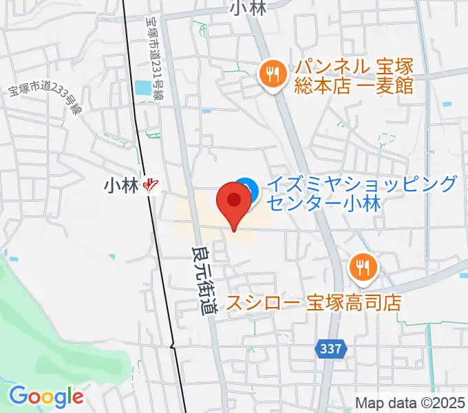 レイドバックミュージックスクールの地図
