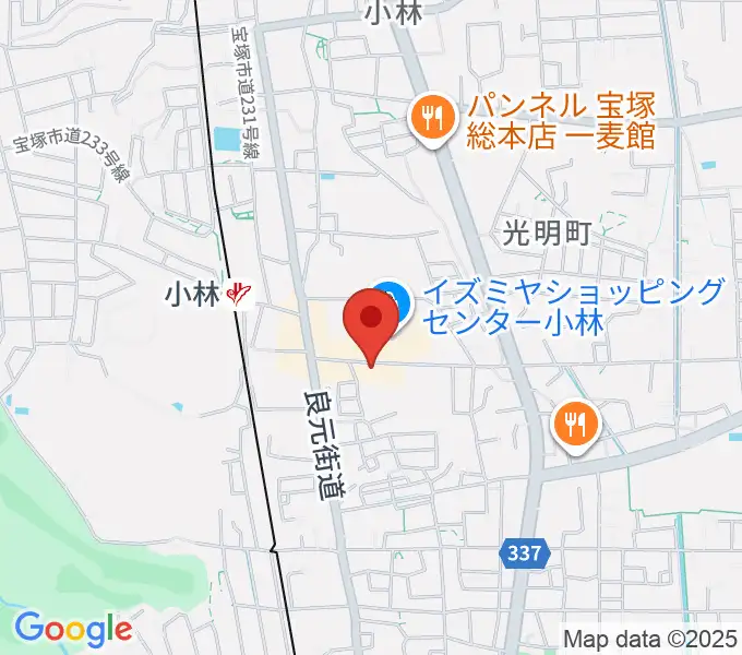 レイドバックミュージックスクールの地図