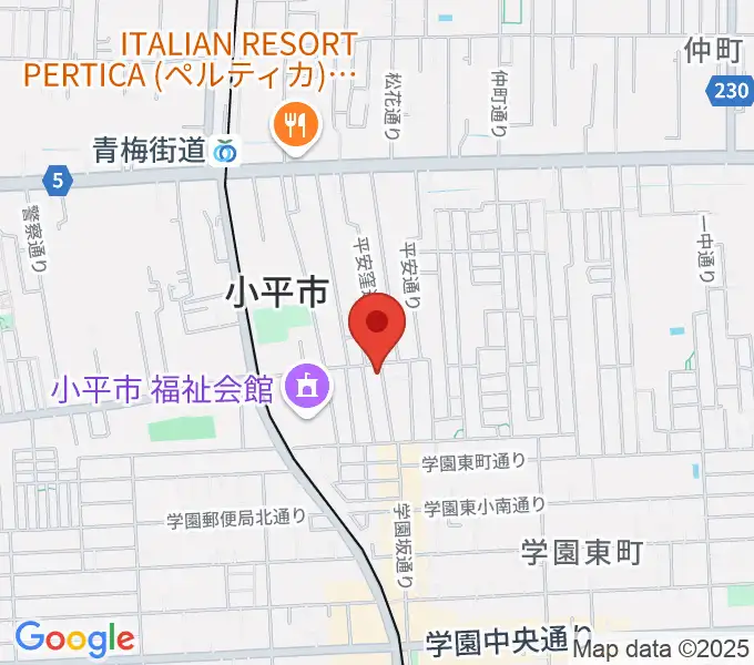 AGES GUITAR＋PIANO SCHOOLの地図