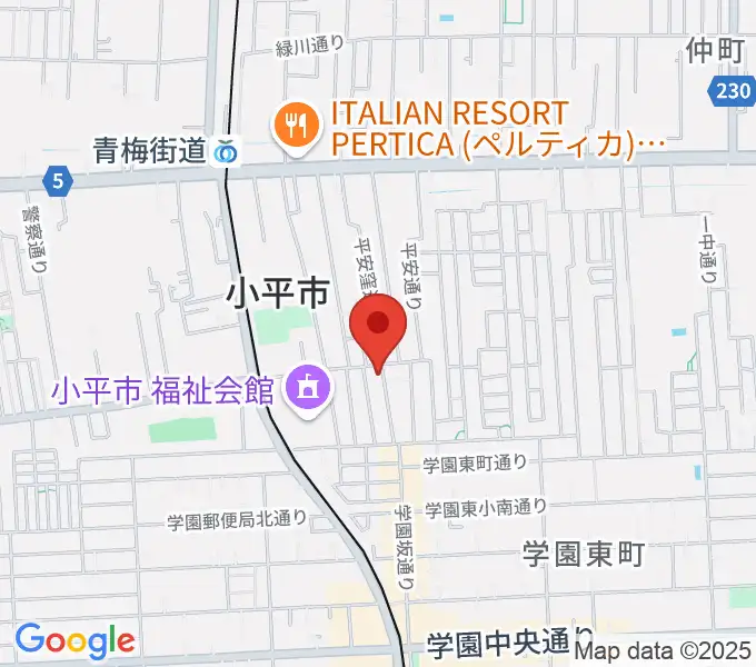 AGES GUITAR＋PIANO SCHOOLの地図