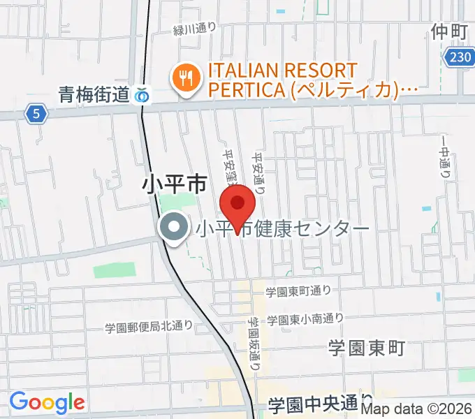 AGES GUITAR＋PIANO SCHOOLの地図