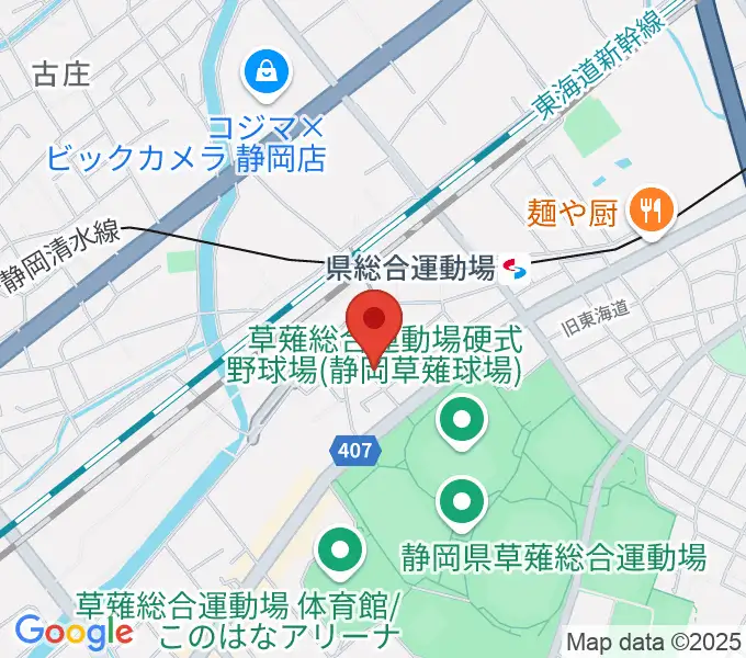 ヤマモトレコーディングスタジオの地図