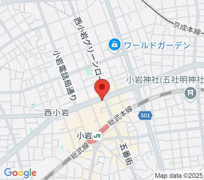 サウンドスタジオM小岩店の地図