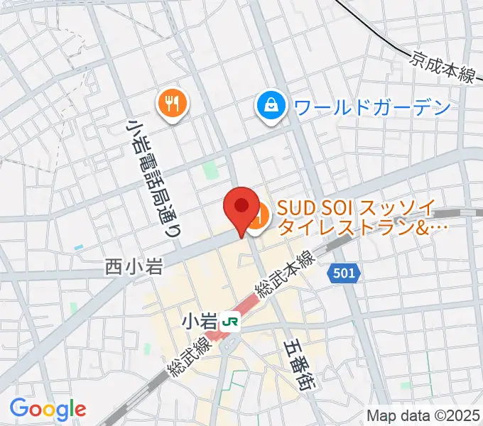サウンドスタジオM小岩店の地図
