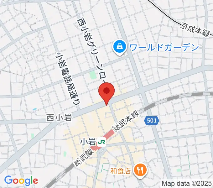 サウンドスタジオM小岩店の地図