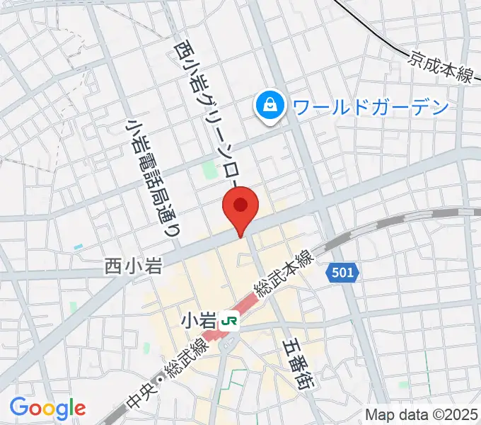 サウンドスタジオM小岩店の地図