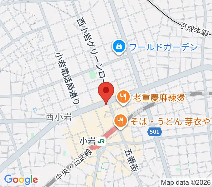 サウンドスタジオM小岩店の地図