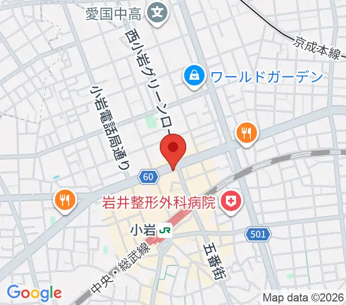 サウンドスタジオM小岩店の地図