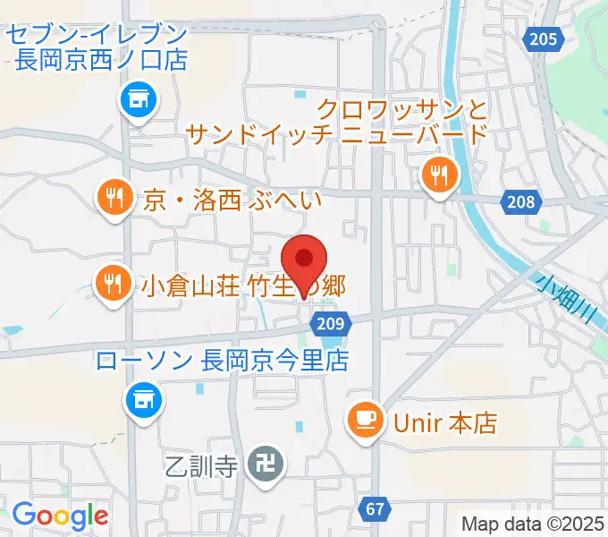 たけばやしピアノエレクトーン教室の地図