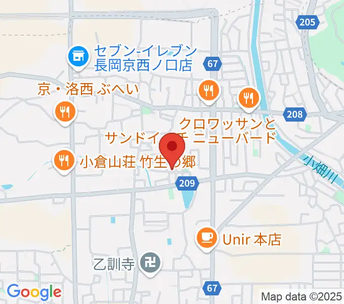 たけばやしピアノエレクトーン教室の地図