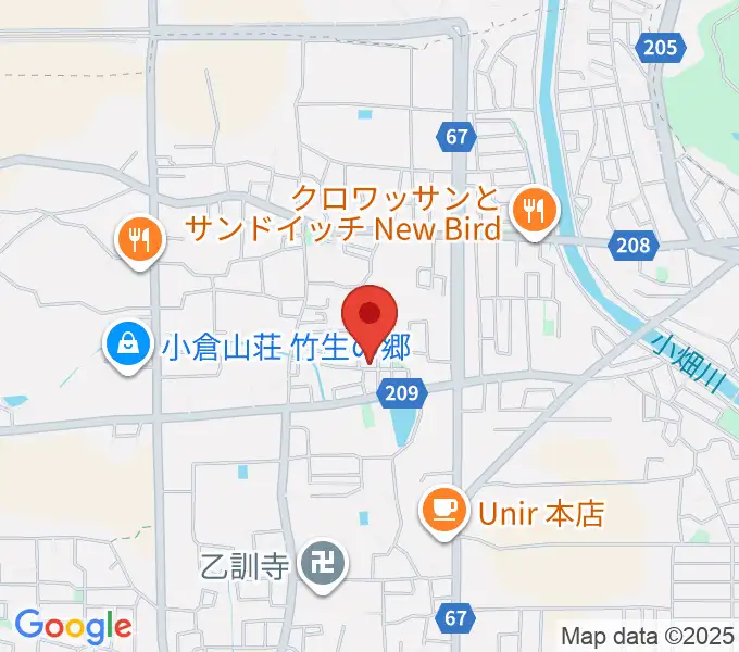 たけばやしピアノエレクトーン教室の地図