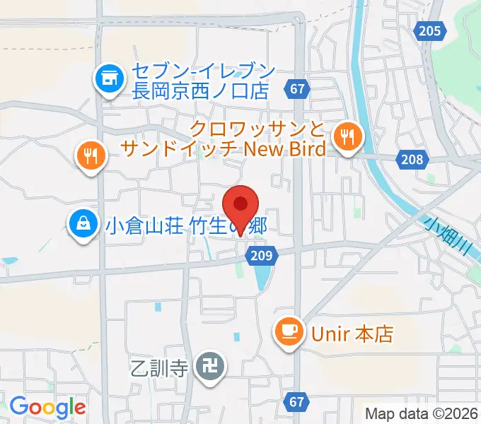 たけばやしピアノエレクトーン教室の地図