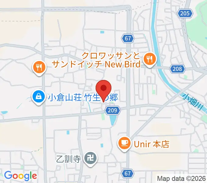 たけばやしピアノエレクトーン教室の地図