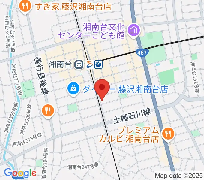ボーカルスクールDivaluxe湘南台校の地図